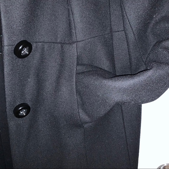 Women’s J. Crew Black Overcoat - Picture 6 of 7